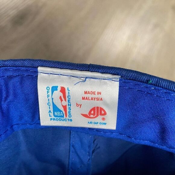 Vintage Detroit Pistons Hat Snapback NBA Basketball AJD Blue Red - Picture 4 of 8